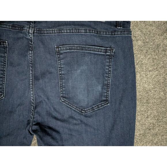 Mugsy Studio Blue Jeans Mens Size 42x30 (38x25) Straight Leg Stretch - Picture 8 of 11